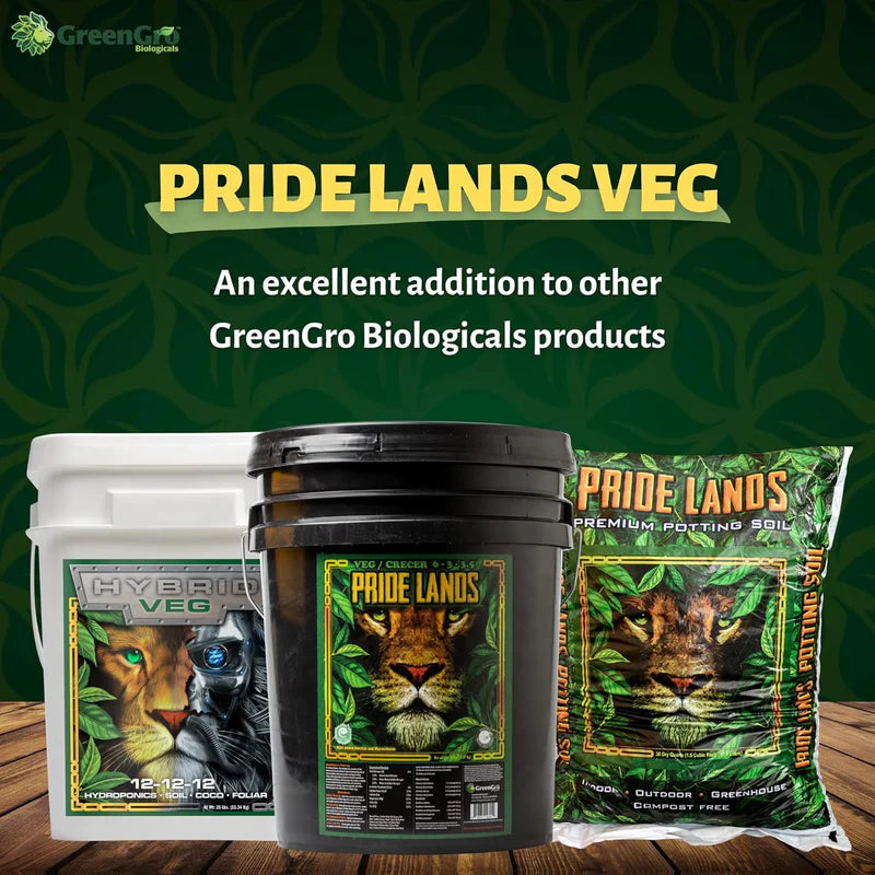 Green Gro Biologicals Pride Lands Veg Organic Fertilizer Nutrient