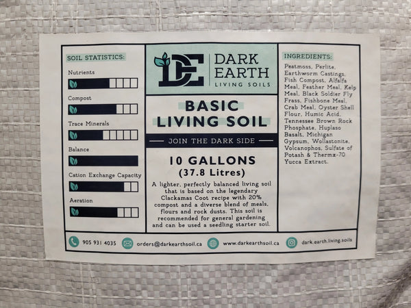 Dark Earth Living Soils Basic Living Soil 10 Gal Bag