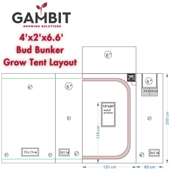Gambit Growing 48" X 24" X 80" Grow Tent