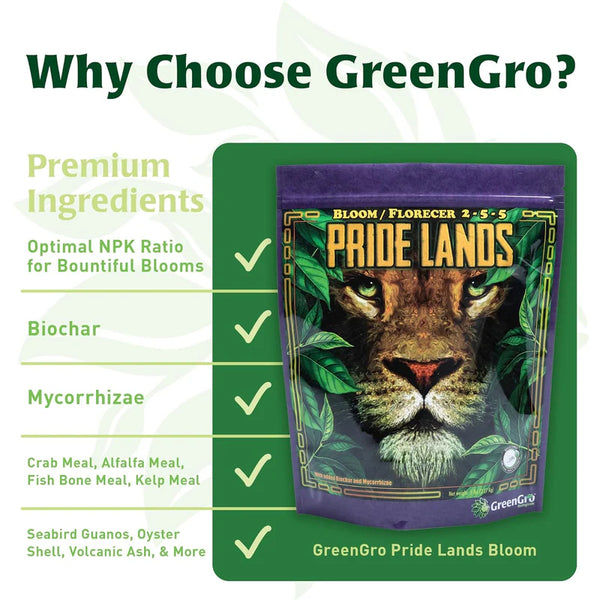 Green Gro Biologicals Pride Lands Bloom Organic Fertilizer