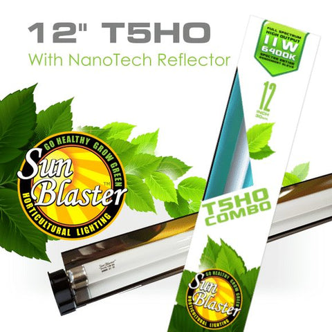 Sunblaster 12" T5HO 11W 6400K With Nanotech T5 Reflector Combo