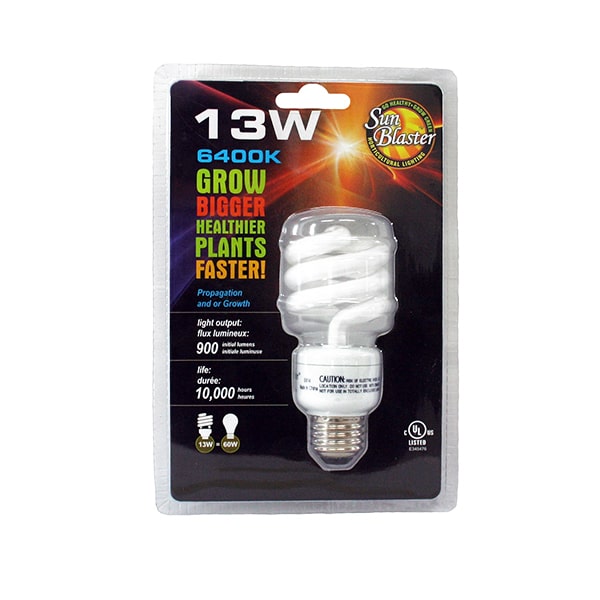 SunBlaster CFL Lighting 13W CFL 6400 Kelvin  Single