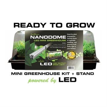 Sunblaster LED Mini Greenhouse Kit With Stand