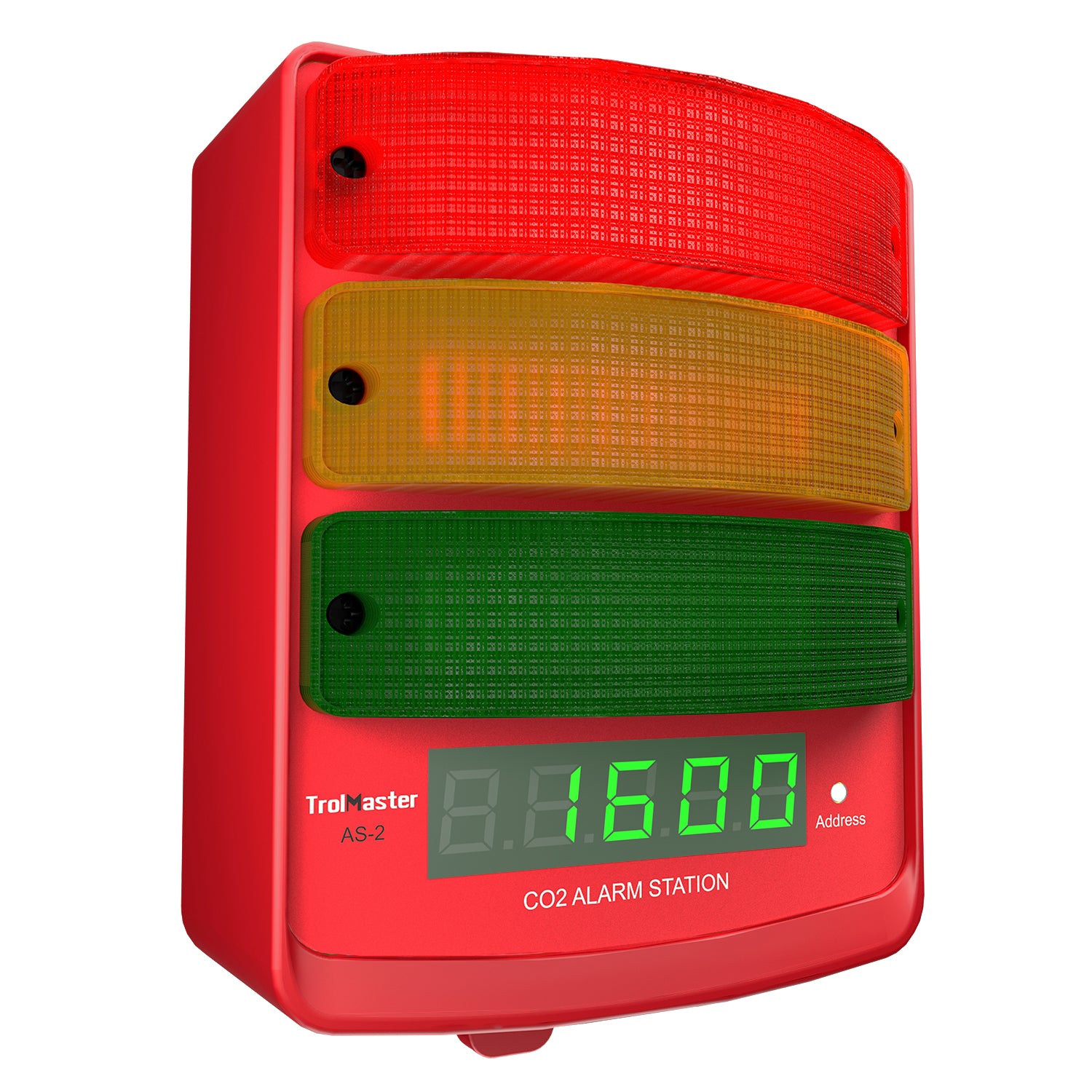 TrolMaster CO2 Alarm Station (audio/visual) plus LED display indicator with cable set (AS-2)