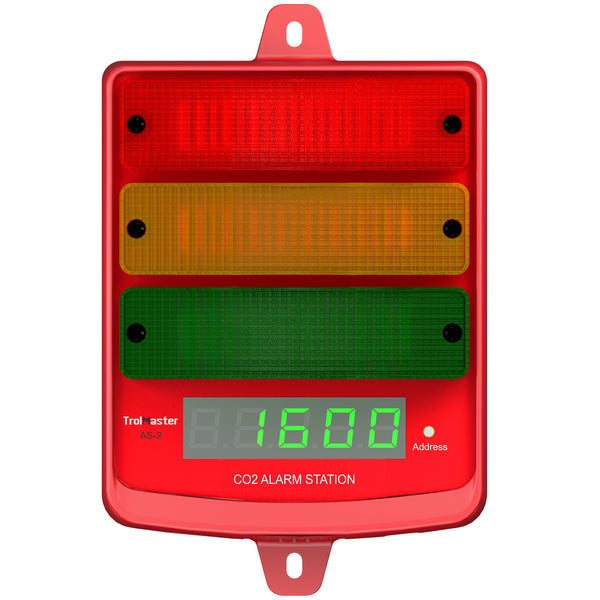 TrolMaster CO2 Alarm Station (audio/visual) plus LED display indicator with cable set (AS-2)