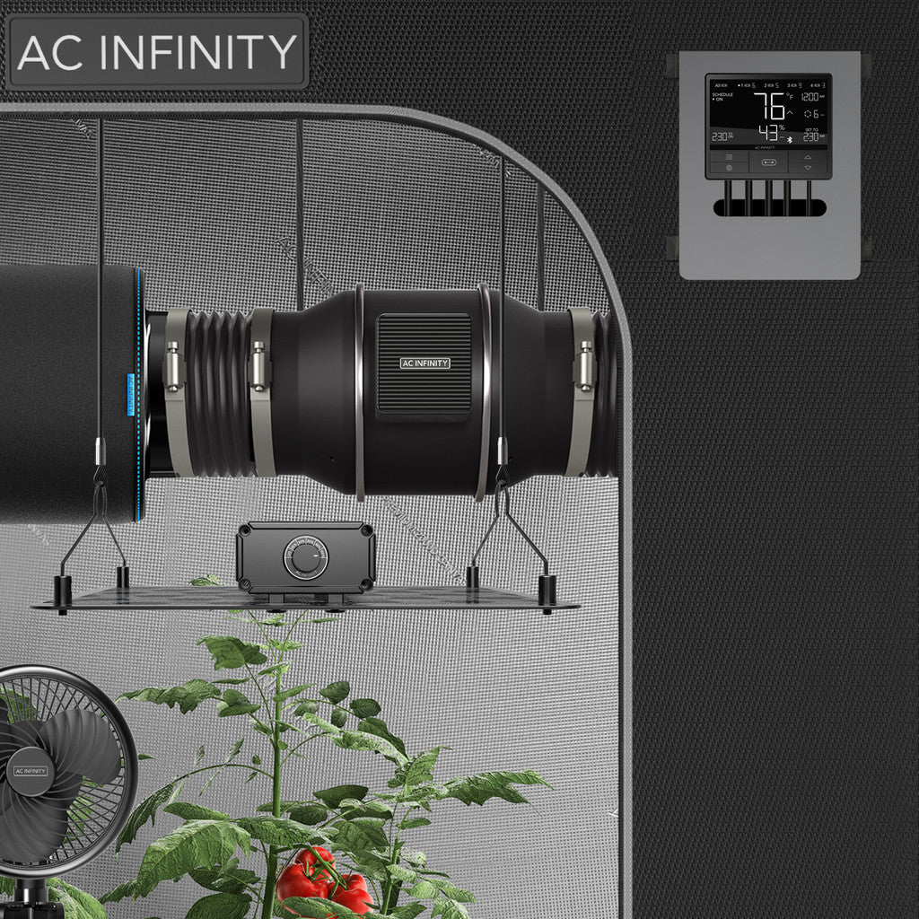AC Infinity Cloudline T6 Quiet Inline Duct Fan System With Temperature and Humidity Controller 6